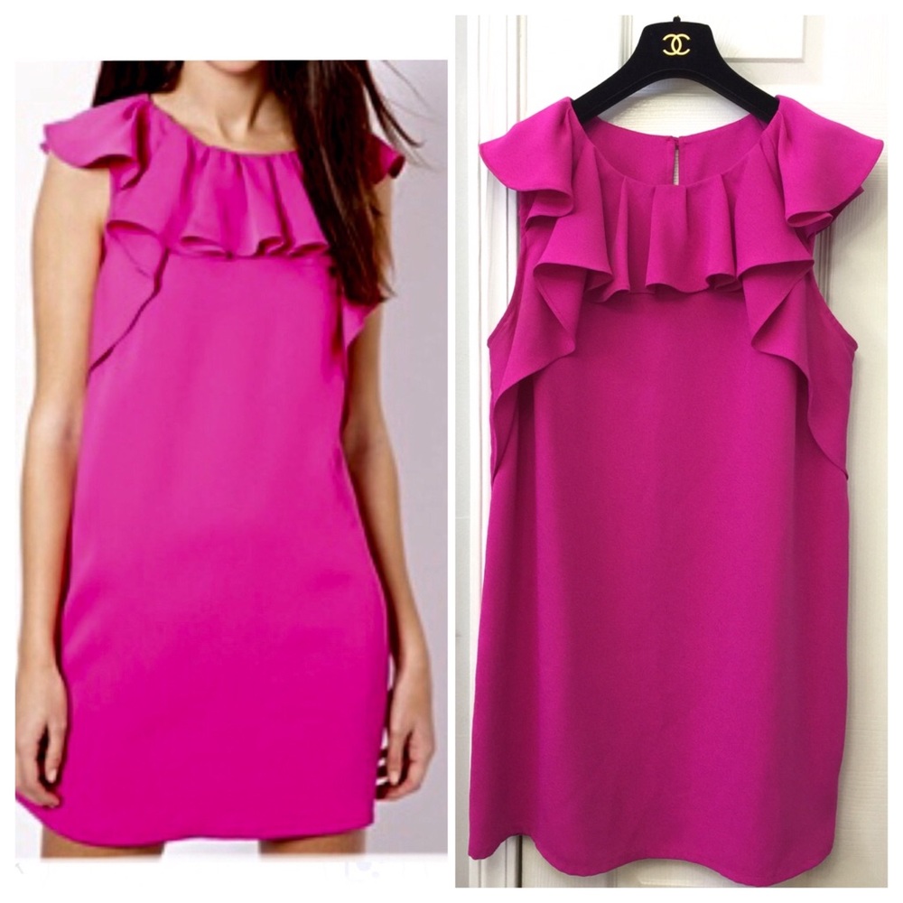 exc RIVER ISLAND 10/12 L ruffles shift dress comfy